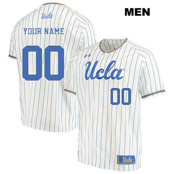 Customize customize UCLA Bruins Authentic Stitched Mens Under Armour White College Baseball Jersey